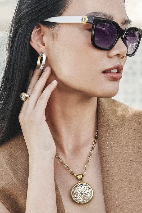 Ferrara Two Tone Luce Large Pendant Necklace BJEWELRY Brighton Collectables 
