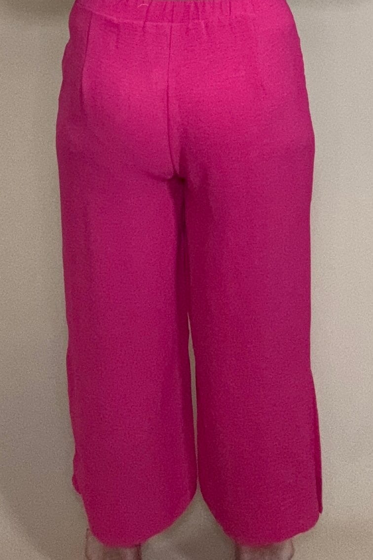 Pull On Cropped Pant w/Button Detail BOTTOMS CREATION 