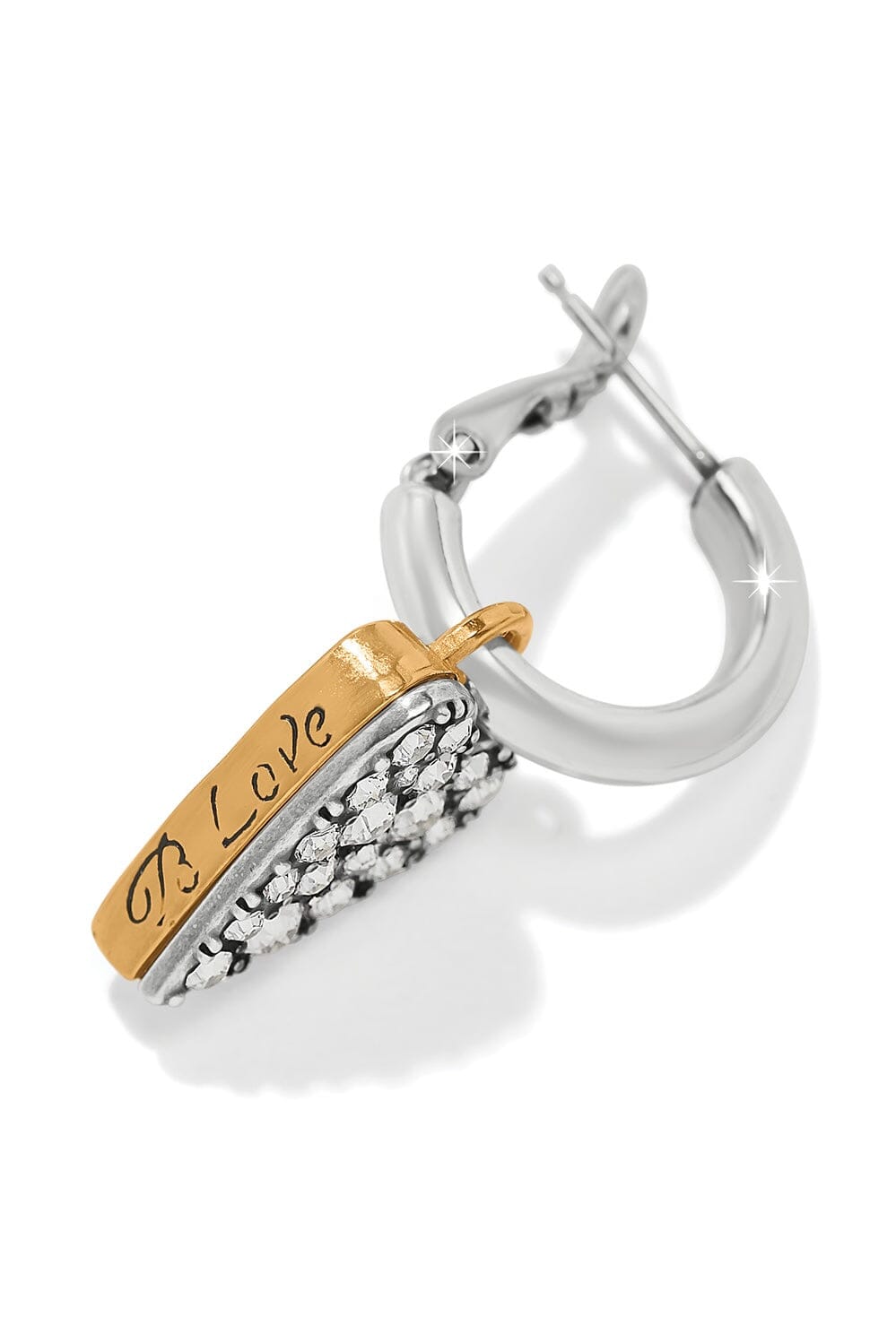 Love Messages Be Love Reversible Hoop Earrings BJEWELRY Brighton Collectables 
