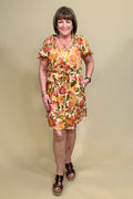 Short Slv Button Front Woven Dress DRESS LIVERPOOL 