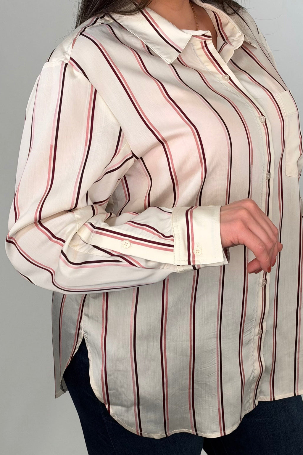 Oversized Shirt W/ Special Slv MISSY TOP SPECIAL TRIBAL 