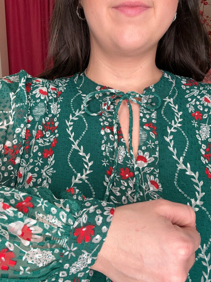 Long Sleeve Dress w/Bottom Ruffle DRESS MARYSQUARE 