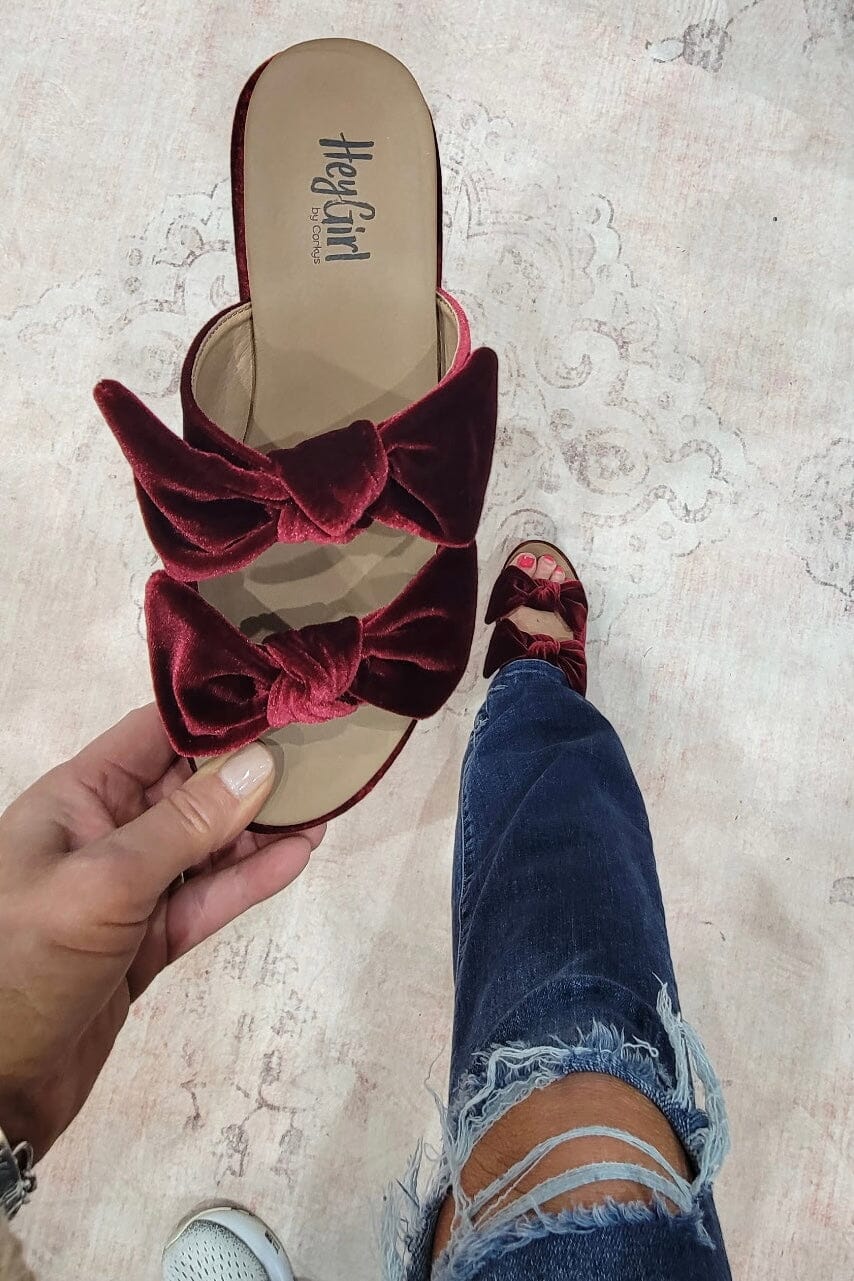 Put a Bow On It - Burgundy Shoe SHOES CORKYS 