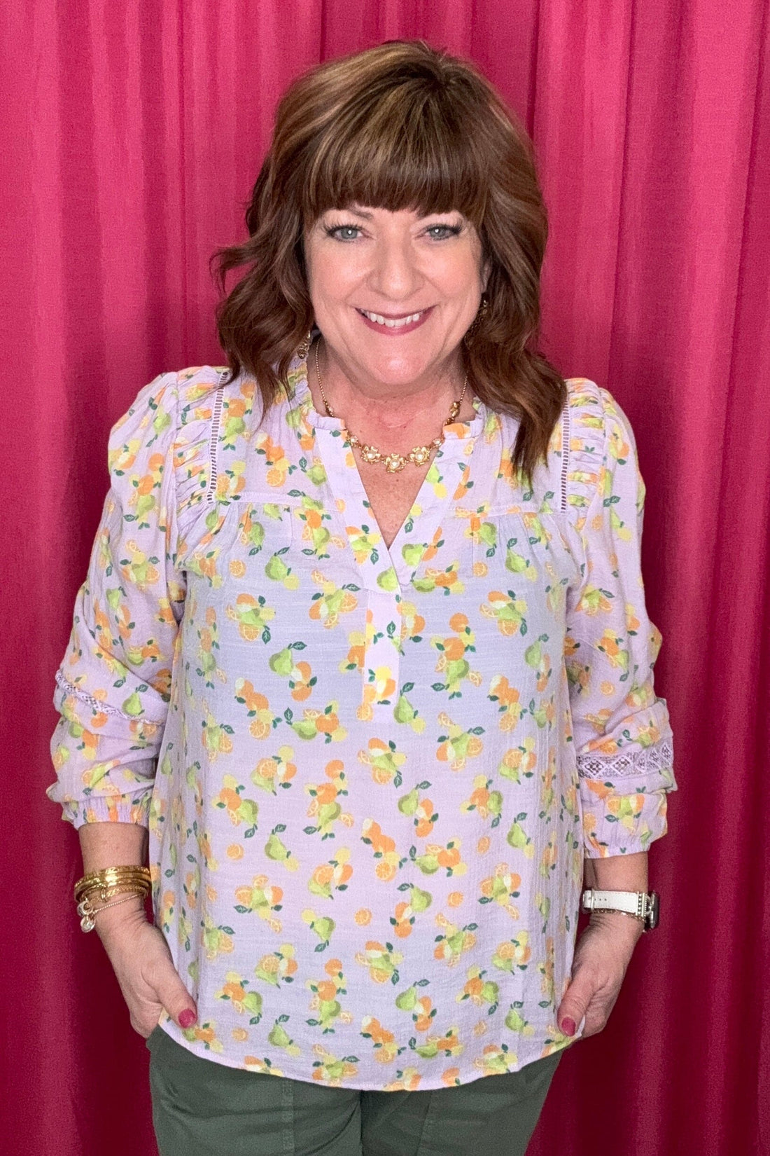 Long Sleeve V-Neck Top MISSY TOP SPECIAL ZAC & RACHEL