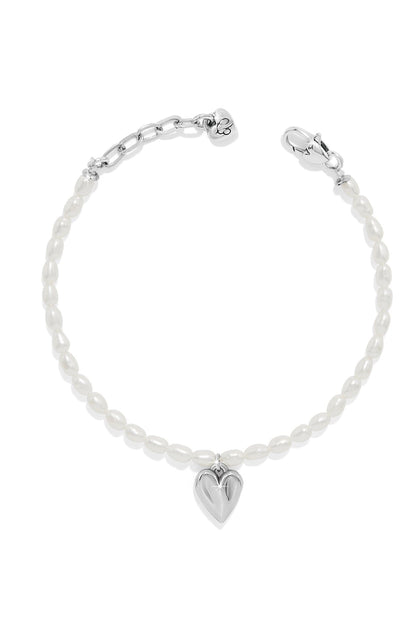 Cascade Embrace Pearl Heart Bracelet BJEWELRY Brighton Collectables 