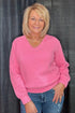 Super Soft Long Sleeve V-Neck Sweater SWEATER ALLIE & ROSE 
