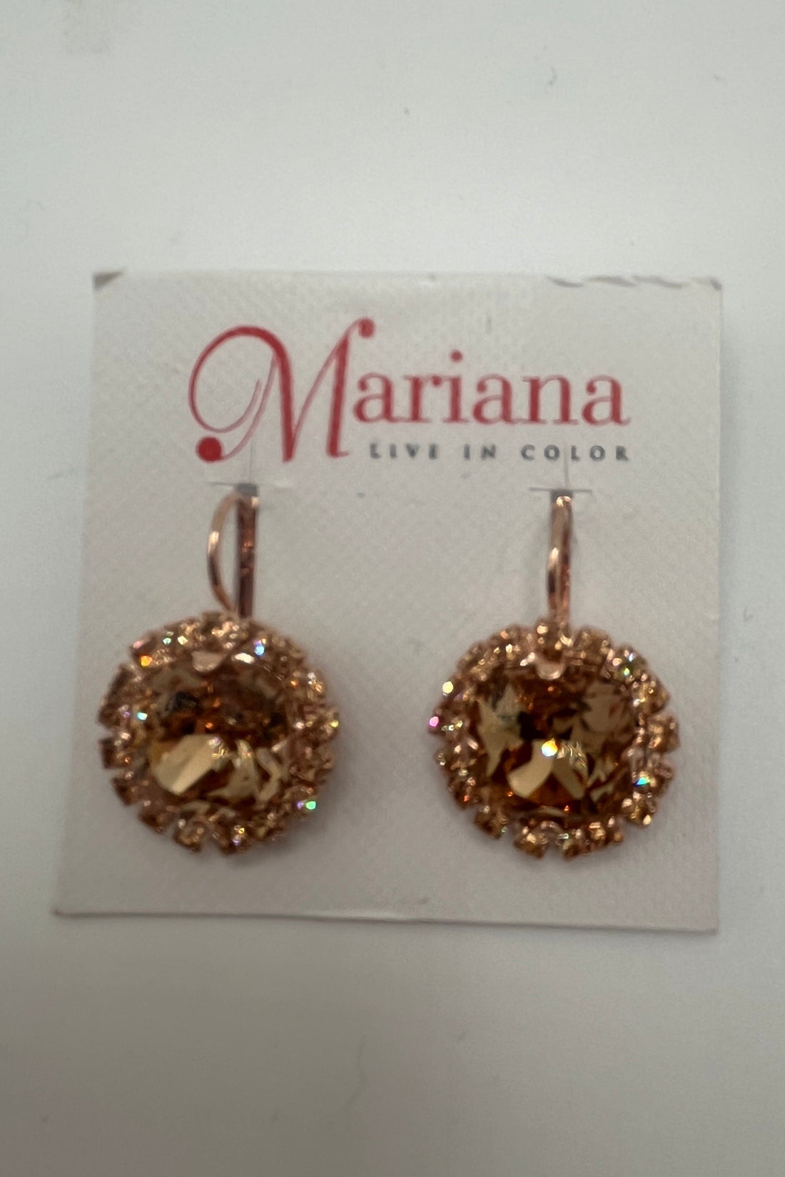 Cushion Cut Cluster Leverback Earrings in &quot;Light Colorado Topaz&quot; BETTERBRANDJEWELRY Mariana 