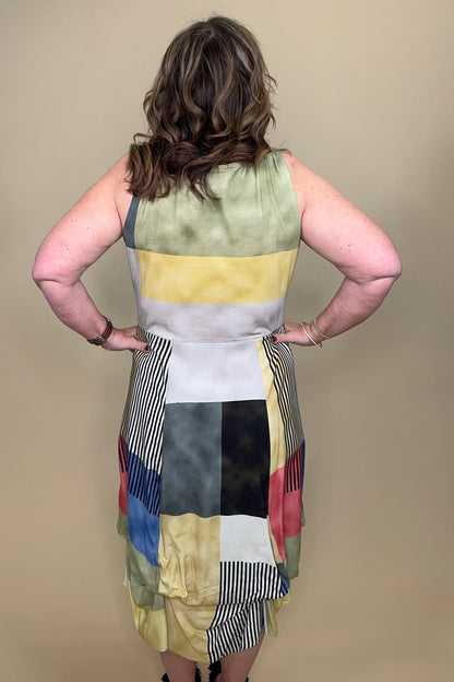 Printed Tank Midi Dress w/Pucker Bottom DRESS PARSLEY &amp; SAGE 
