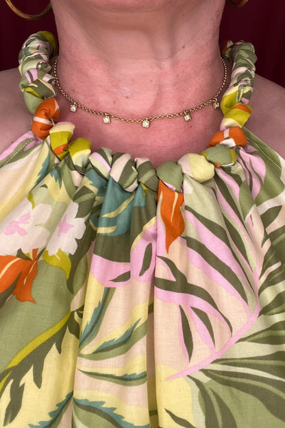 Lined Bubble Hem Blouse w/Neck Detail MISSY TOP SPECIAL TRIBAL 