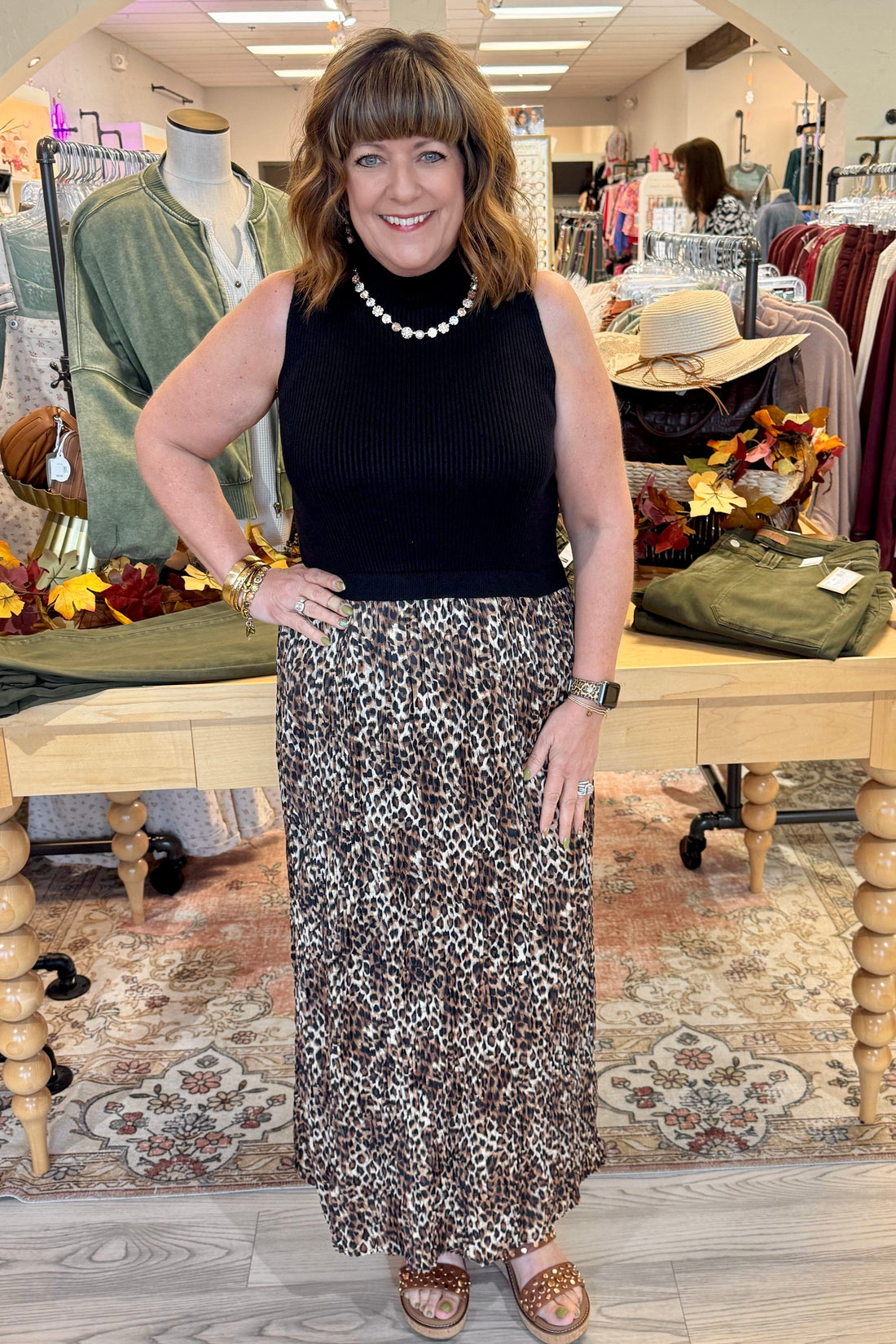 Sleeveless Maxi Dress w/Lining DRESS TRIBAL 