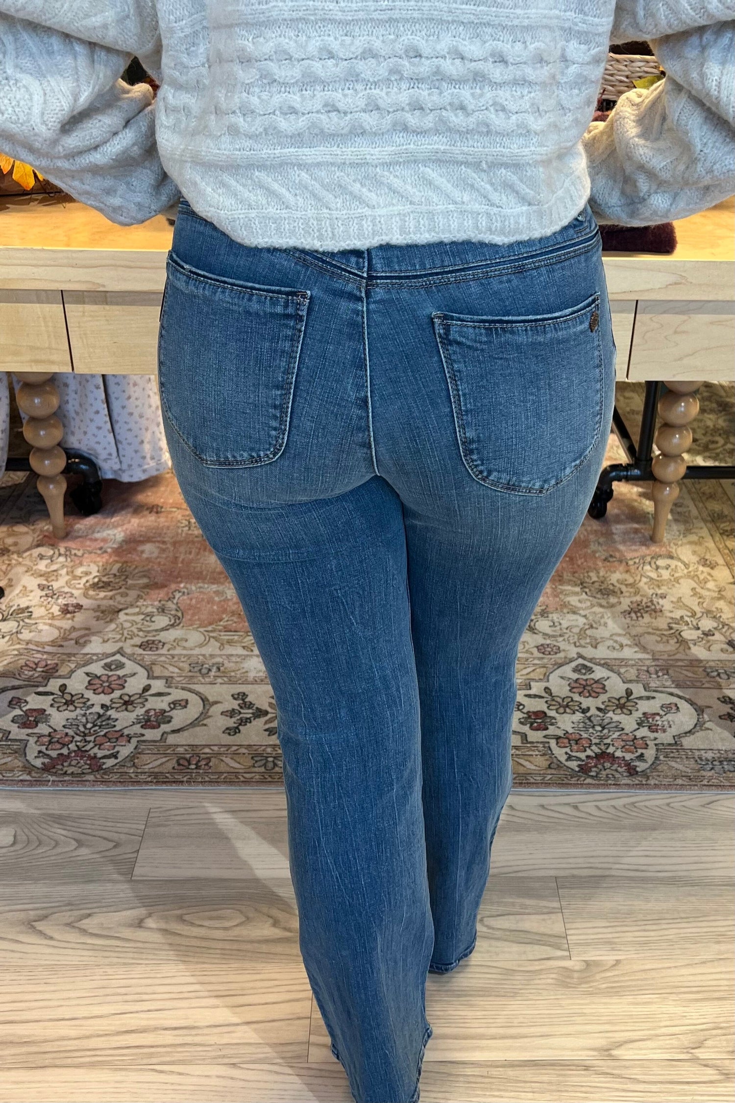 Ab Solution High Rise Out There Flare 32/22&quot; JEANS DEMOCRACY 