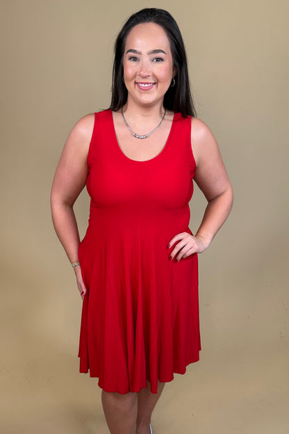 Sleeveless Knee Length Dress