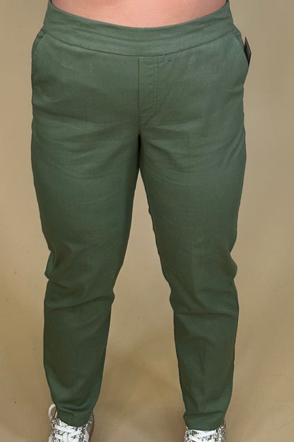 Twill Pull On Ankle Pant BOTTOMS SOUTHERN LADY 