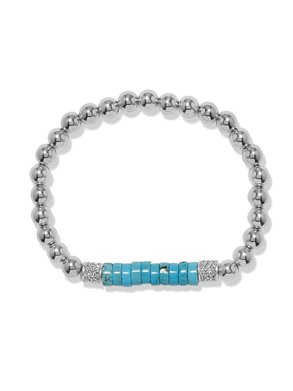 Meridian Petite Station Turquoise Stretch Bracelet BJEWELRY:~~Unassigned~~ Brighton Collectables 
