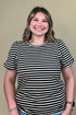 Short Bubble Sleeve Striped T-Shirt MISSY TOP SPECIAL ZAC & RACHEL 