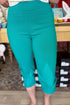 Pull On Crop Pant with Fringe Bottom Detail BOTTOMS ZAC & RACHEL 