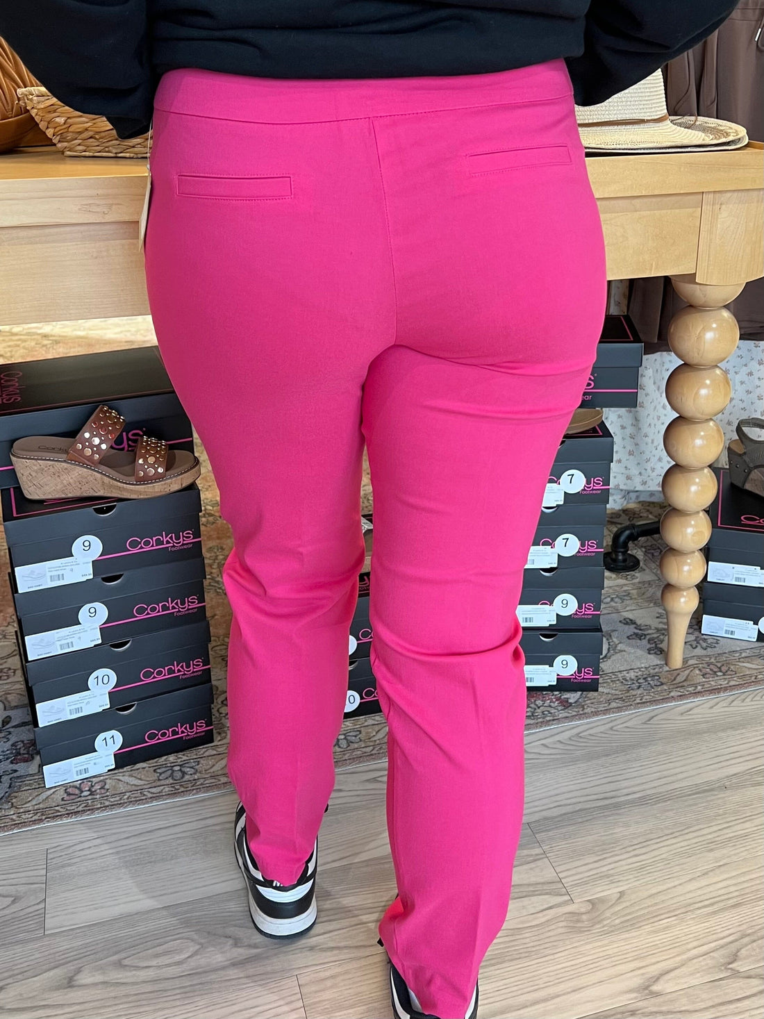 PULL ON SLIM LEG PANT BOTTOMS ZAC &amp; RACHEL 