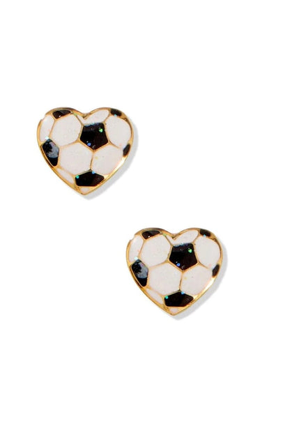 Soccer Screwback Stud Earrings JEWELRY LINNY CO 