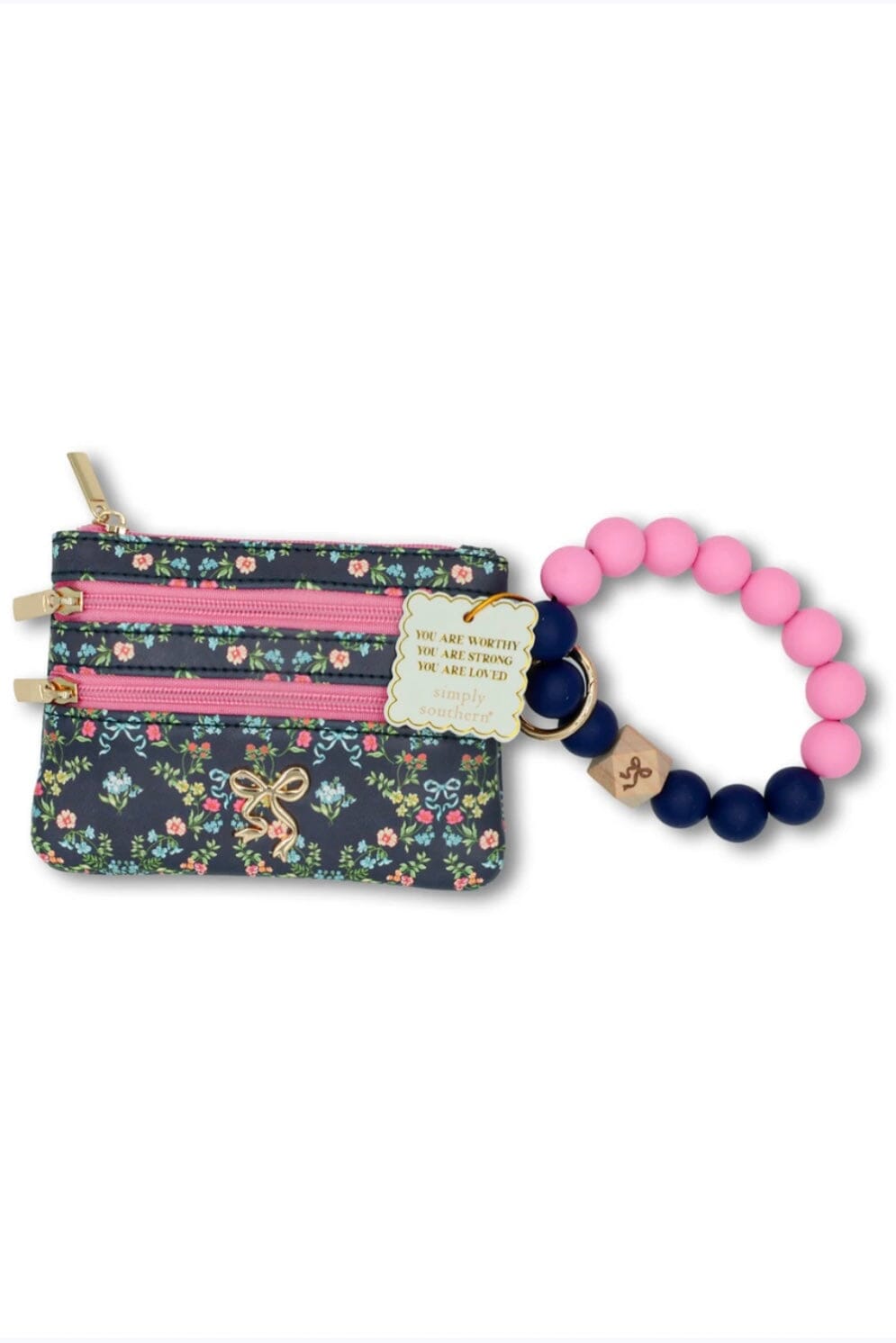 Beaded Wrist Wallet GIFT/OTHER SIMPLY SOUTHERN BLUEBOW 