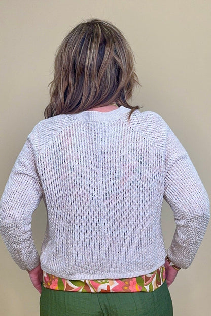 Coast Oatmeal Crochet Cardigan OUTFIT COMPLETER HABITAT 