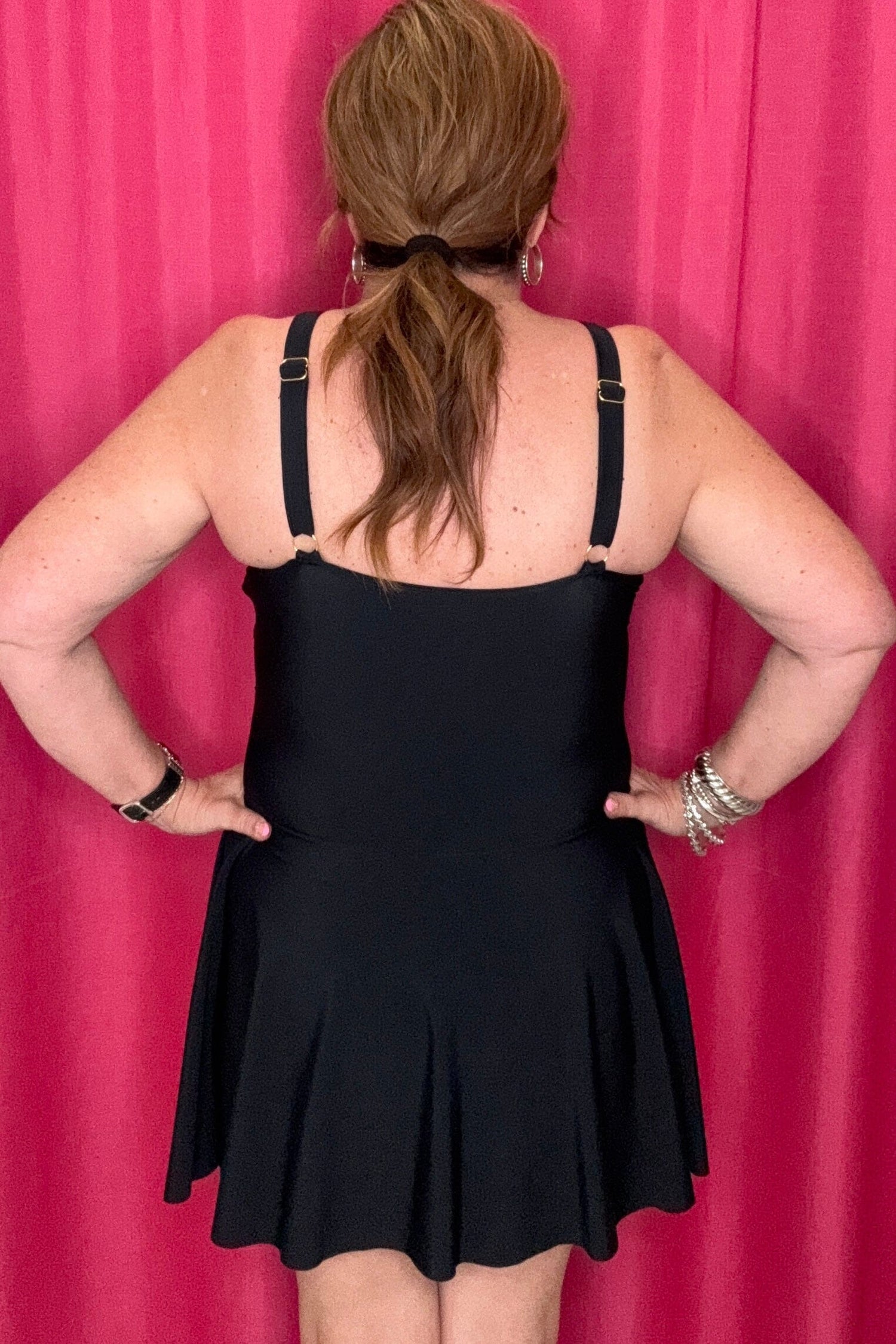 Black Swim Dress UNDER SOUTHERN GRACE 