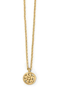 Contempo Gold Medallion Petite Necklace BJEWELRY Brighton Collectables 
