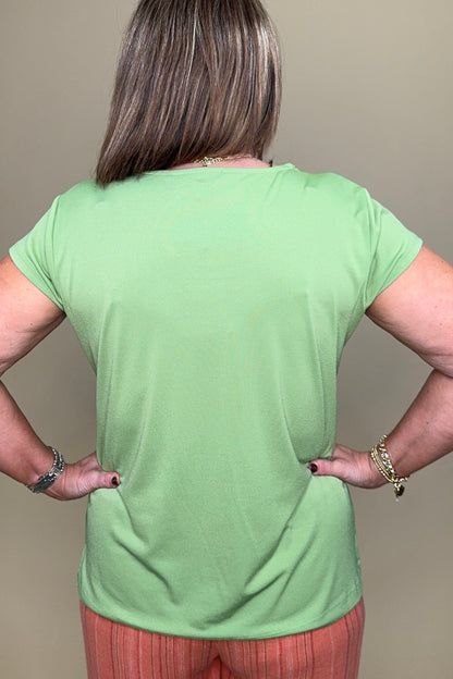 Short Sleeve T-Shirt w/Studs MISSY TOP SPECIAL SOUTHERN LADY 