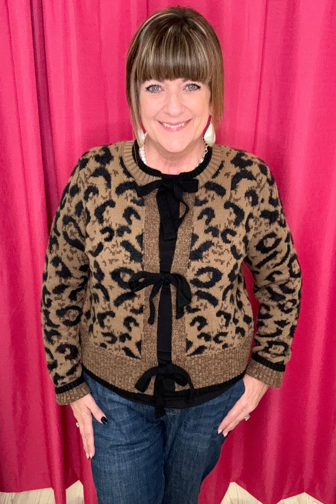Bow Tie Front Cardigan OUTFIT COMPLETER CHARLIEB 