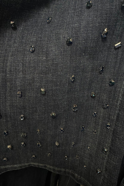 Stride Wide Jeans w/Rhinestone Embellishments BOTTOMS LIVERPOOL 