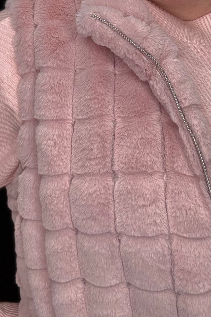 Textured Fur Vest w/Collar OUTFIT COMPLETER CREATION 