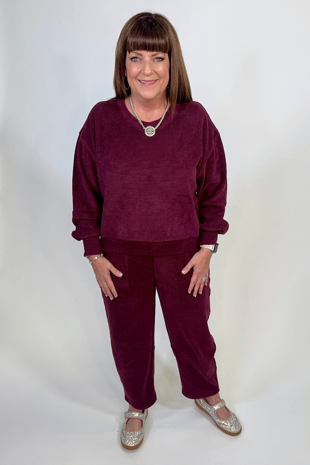 Courduroy Barrel Pants BOTTOMS:~~Unassigned~~ YELETE 