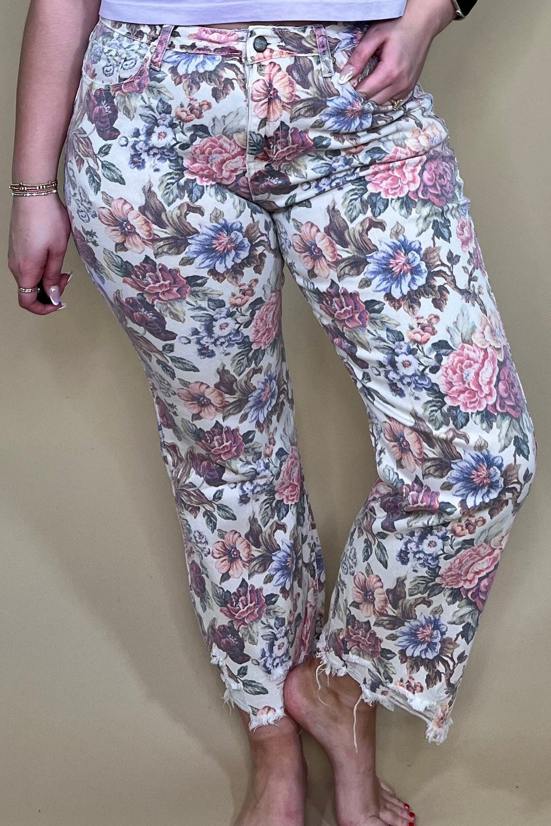 Vintage Floral Jeans BOTTOMS STERLINGKREEK 