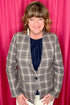 Collarless Fitted Blazer w/Fray OUTFIT COMPLETER LIVERPOOL 