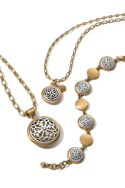 Ferrara Two Tone Luce Large Pendant Necklace BJEWELRY Brighton Collectables 