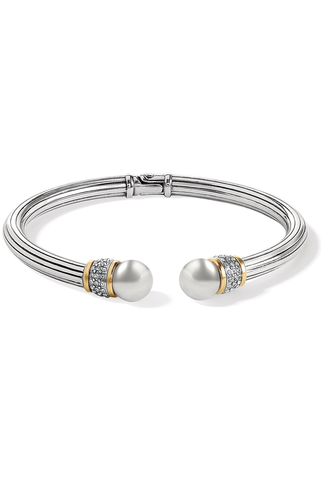 Meridian Two-Tone Open Hinged Bangle BJEWELRY Brighton Collectables