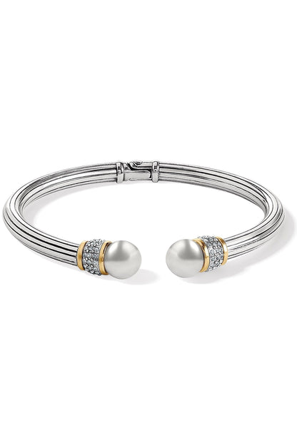 Meridian Two-Tone Open Hinged Bangle BJEWELRY Brighton Collectables 