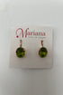 Large Oval Earrings in "OLIVINE" with a clasp back BETTERBRANDJEWELRY MICHALSMARIANA 