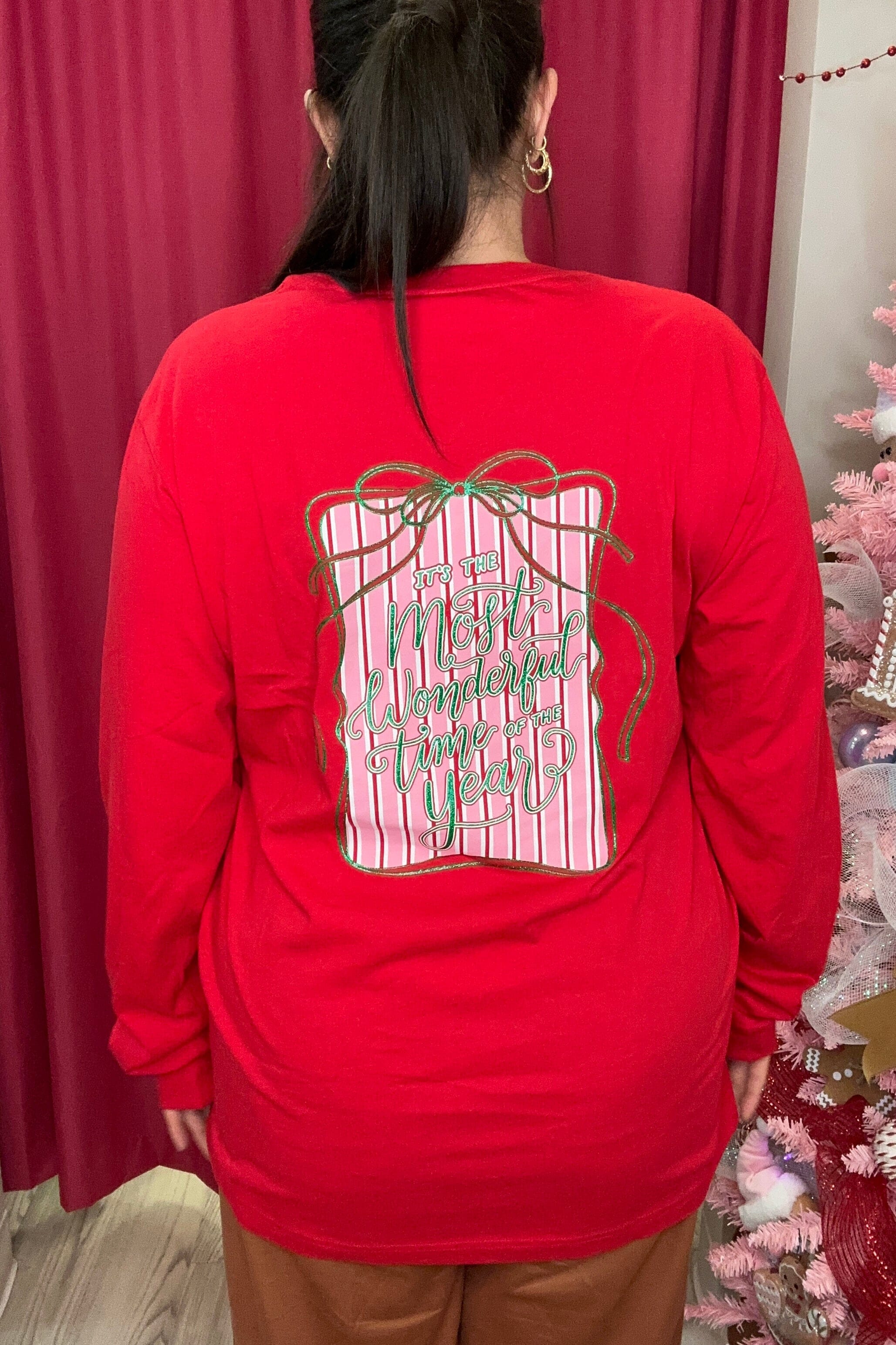 Most Wonderful Time of the Year T-Shirt MISSY BASIC KNIT SPIRITTOATEE 