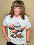 Enchanted Mushroom Patch Graphic Tee MISSY BASIC KNIT INDIGO BLUE 