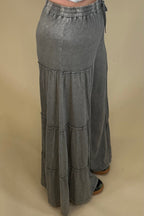 Mineral Washed Tiered Pants BOTTOMS:~~Unassigned~~ EASEL 