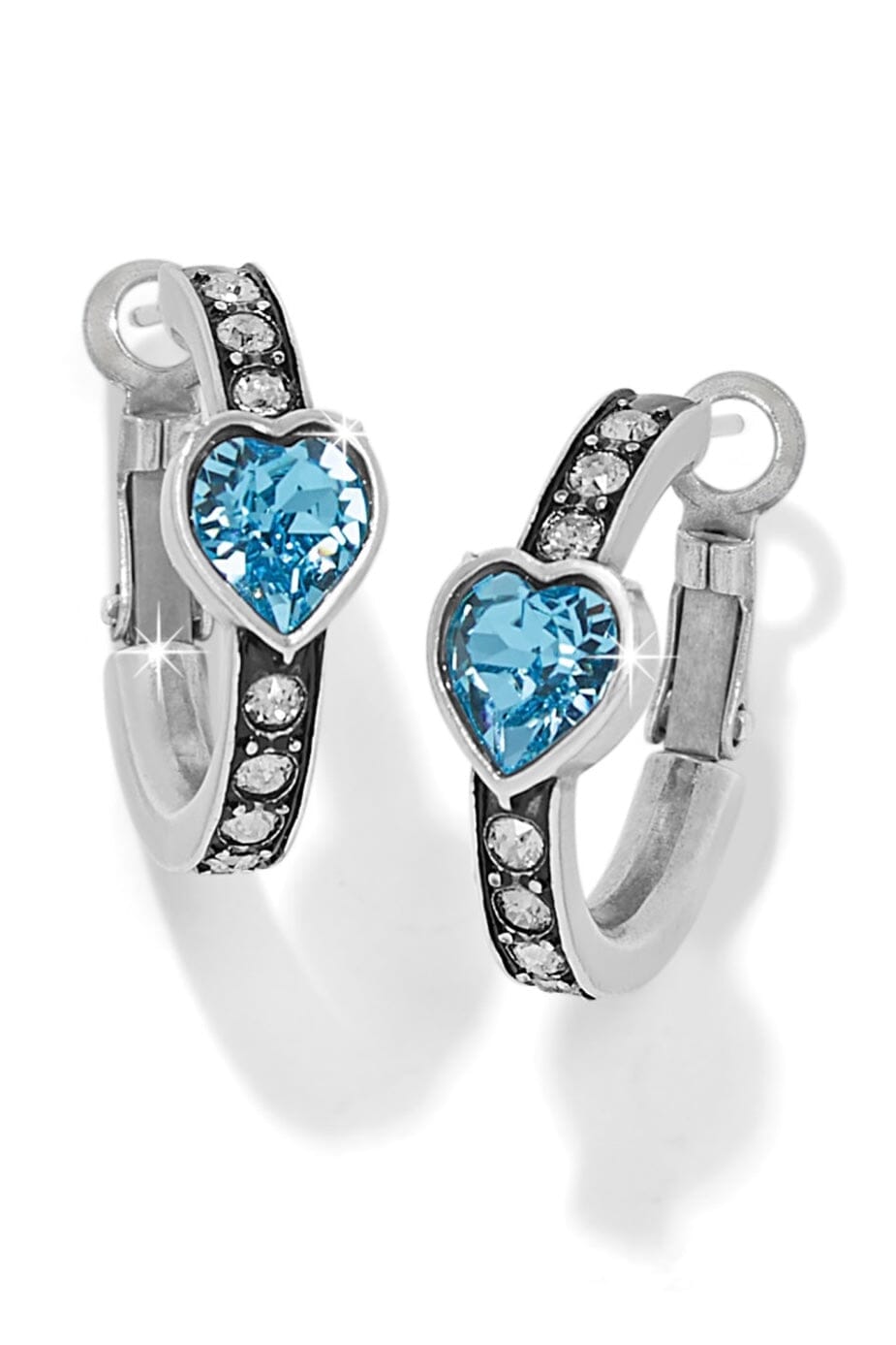 Mystery Of Love Heart Hoop Earrings BJEWELRY LEEGIN-BRIGHTON 