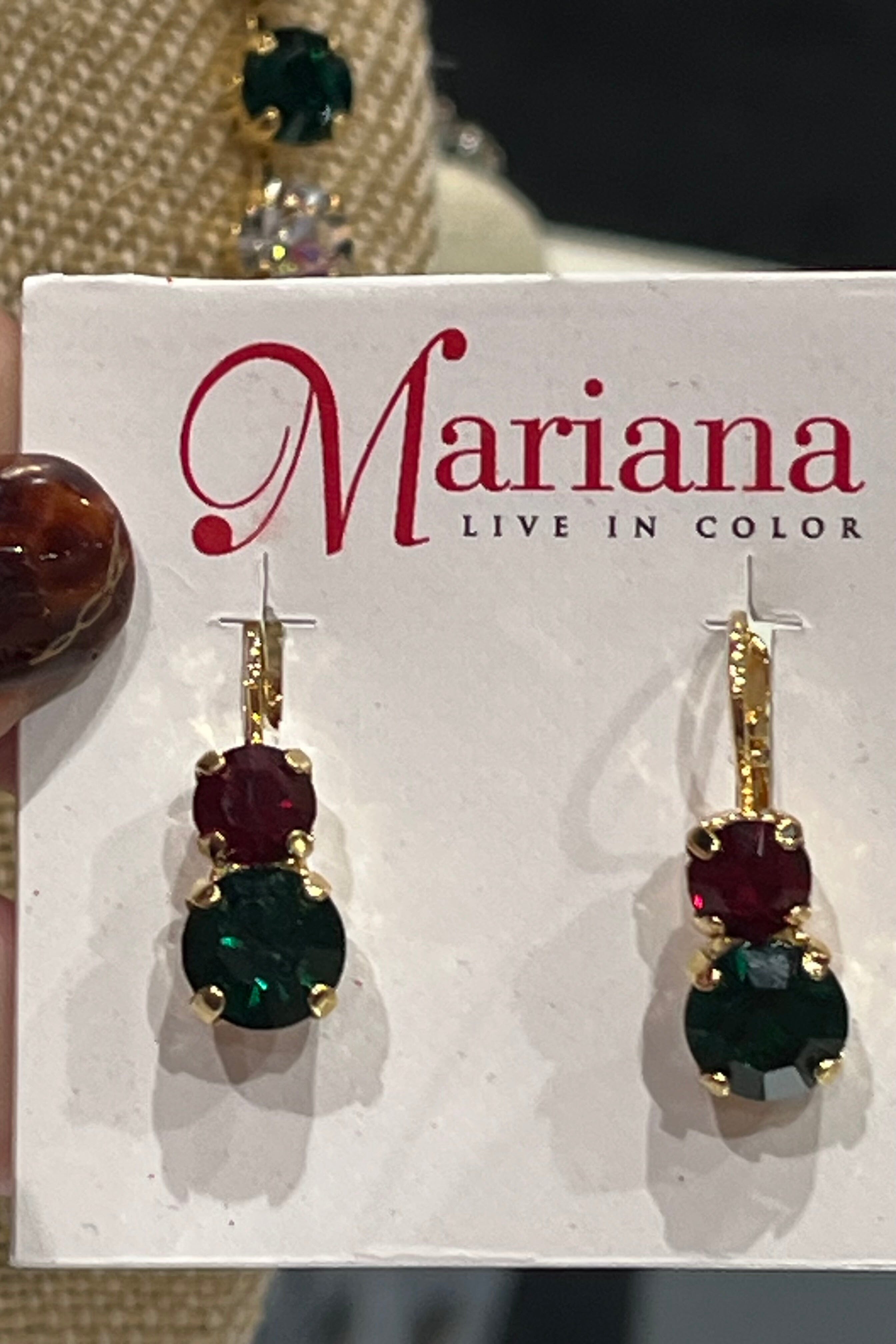 Medium Classic Two-Stone Leverback Earrings in Sun-Kissed &quot;Holly&quot; BETTERBRANDJEWELRY Mariana 