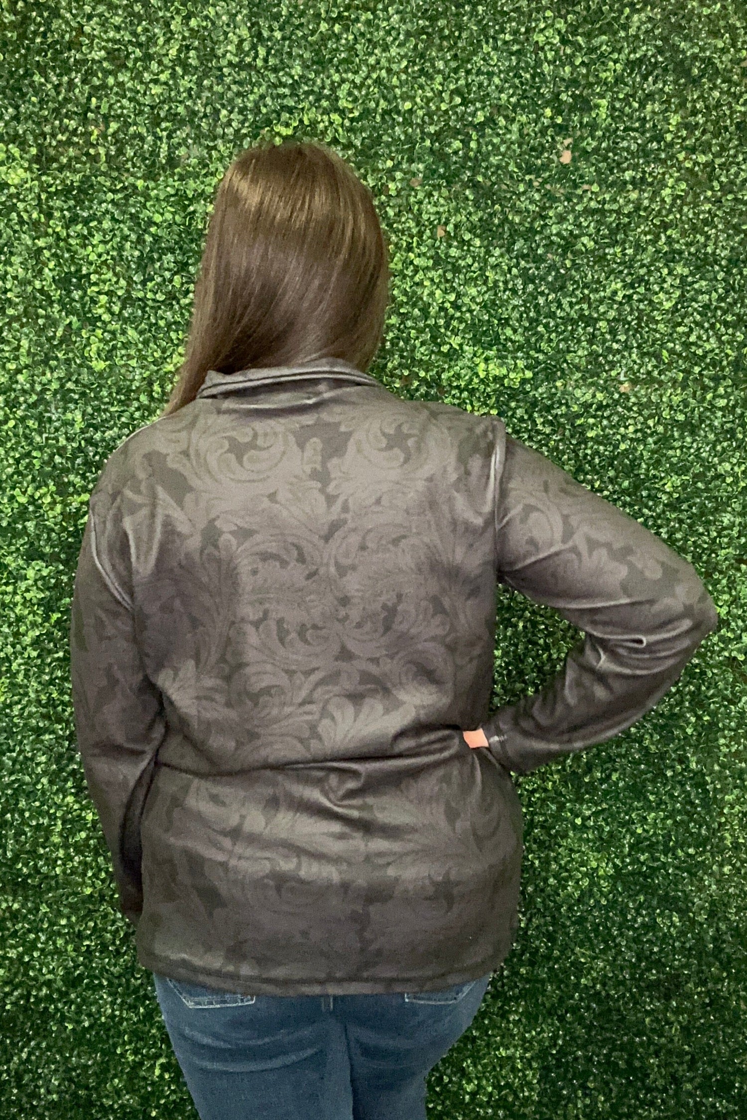 Printed Tooled Pullover w/Kangaroo Pocket JRTOP CASUAL TOP STERLINGKREEK 