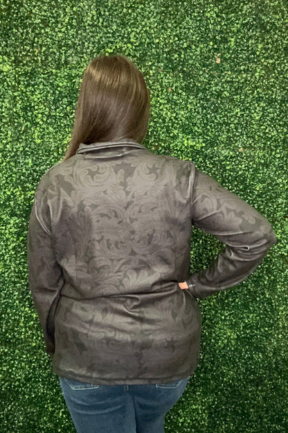 Printed Tooled Pullover w/Kangaroo Pocket JRTOP CASUAL TOP STERLINGKREEK 