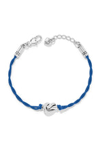 Interlok Single Knot Navy Leather Bracelet BJEWELRY Brighton Collectables 
