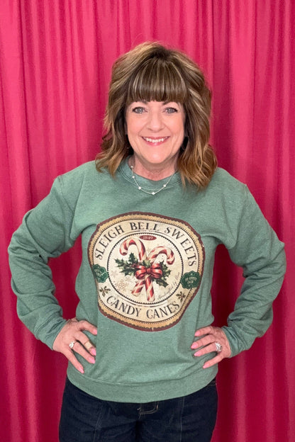 Sleigh Bell Sweets Sweatshirt MISSY BASIC KNIT SUGAR STITCH 