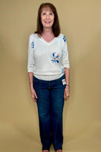 Tummy Control Mid Rise Ankle Wide Flare Jeans JEANS RISEN 