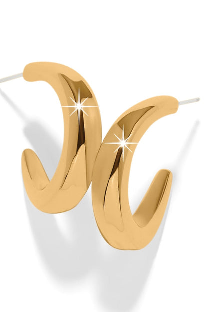Cascade Rio Hoop Earrings-Gold BJEWELRY Brighton Collectables 