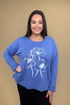 Destination Terry Blooms Pullover MISSY TOP SPECIAL HABITAT 