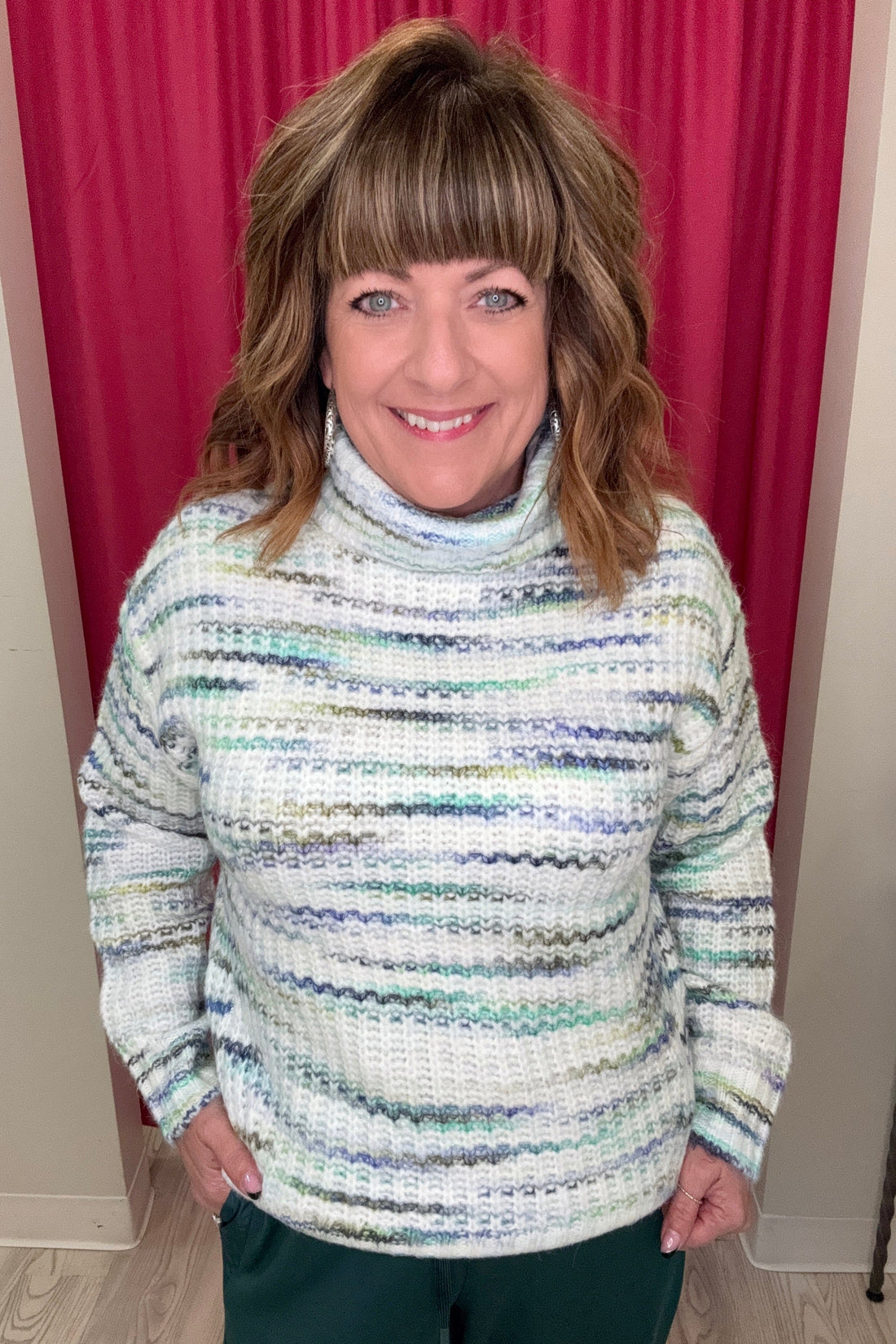 Turtleneck Long Sleeve Sweater SWEATER TRIBAL 